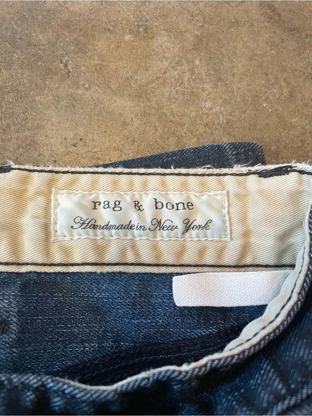 Rag & Bone Handmade Straight Fit Jeans